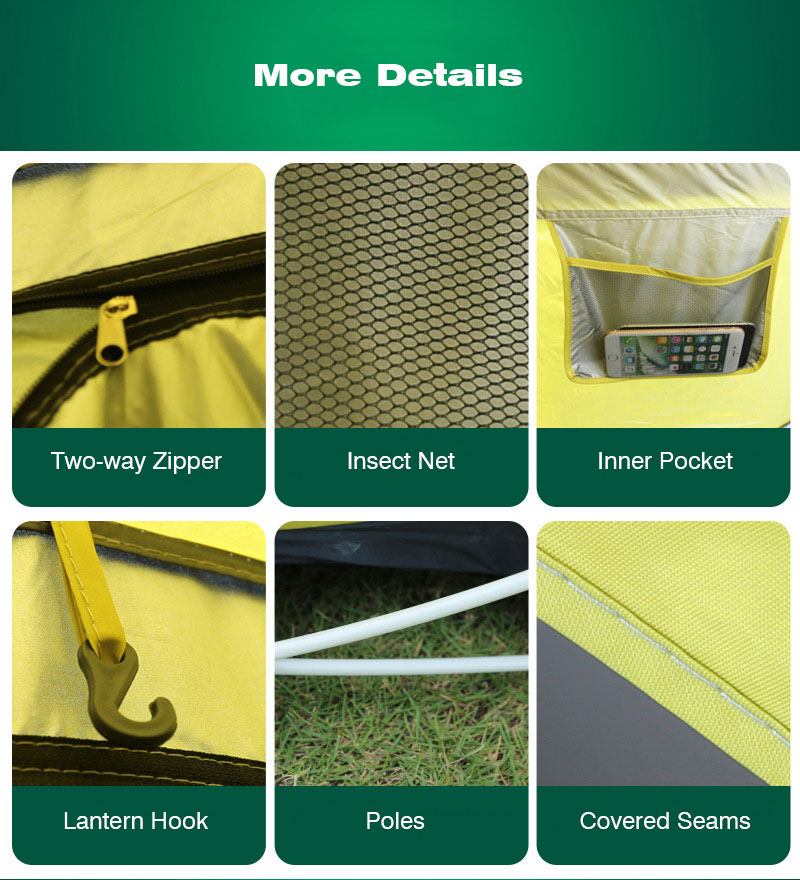 Cheap Goat Tents Camping Pop up Tent Waterproof  Fits 2 3 Persons Carry Bag Included Tents 